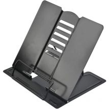Fitags - Support de livre de bureau en métal réglable pour livres de cuisine, documents, recettes, manuels scolaires, tablettes, livres de musique,
