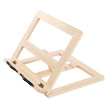 Support de livre réglable en bois Support de livre de cuisine Bureau de lecture