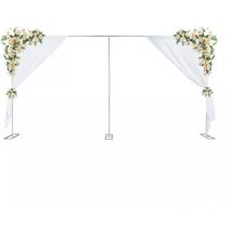Gojoy - Support de mariage fond Stand tube kit rideau cadre photographie 3x6m Argent