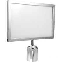 Coocheer - Support de panneau de colonne A4, support de panneau double face, support de panneau de menu, accessoires une image, support de panneau