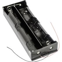 MPD BH26DW Support de pile 6x LR20 (D) raccordement par fils (L x l x H) 201 x 73 x 29 mm