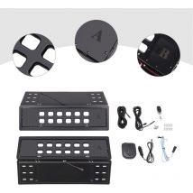 Support de plaque d'immatriculation UE support de plaque d'immatriculation rotatif électrique