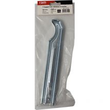 Support à sceller pour radiateur en fonte type traditionnel - Longueur axe 225mm - Longueur totale 260 mm RAM