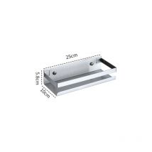 Groupm - Fournitures de cuisine multifonctionnelles, organisateur mural en acier inoxydable 304 (argent 25 cm)