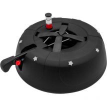 Spetebo - Support de sapin de Noël noir - 32 cm - avec système de levier de pied et technologie à câble unique - Modèle Start 1 2022 pour une hauteur