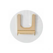 Support de sèche-cheveux, support de sèche-cheveux mural, support de sèche-cheveux sans perçage pour décoration de salle de bain (blanc)