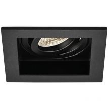 Support de spot Beta R4 carré noir MR16 GU10/GU5.3