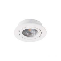 Support encastrable rond 1/4 tour blanc