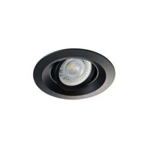 Kanlux - Support de spot encastrable perçage 75mm rond Mat noir