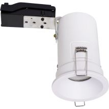 Lampesecoenergie - Support de spot fixe blanc GU10 bbc RT2012 IP65 étanche Basse Luminance ref.941