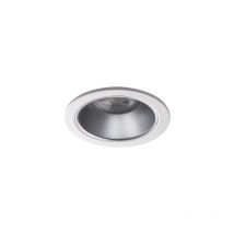 Support Spot led Encastrable 10W AC/DC12V-AC220-240V GU5.3/GU10 Ø89mm Argent - percage Ø75mm