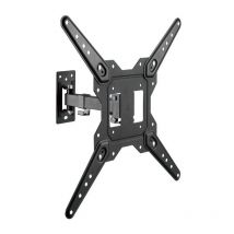 Eco Swivel, Tilting Monitor/TV Stand 30kg (2 Pivots) From 23-55, Black - Aisens