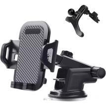 Support de téléphone Portable pour Voiture - Support de Voiture pour téléphone,Support de Smartphone réglable pour Berceau de Voiture pour Pare-Brise