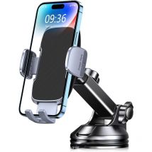 Support de téléphone portable pour voiture, [type ventouse super forte] support de téléphone portable, rotation à 360 °, facile à utiliser,