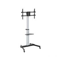 Conceptronic - support d'affichage de floor with wheels equip with silver display stand de 37-86- Max. vesa 600x400 Max. 50Kg