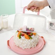Support de transport de gâteau transparent avec support de stockage de gâteau portatif en forme de dôme Boîte de transport de gâteau réutilisable