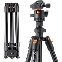 Decdeal - Support de trépied pour appareil photo portable en alliage d'aluminium 160 cm/62,99 Max. Trépied de voyage pour photographie à faible