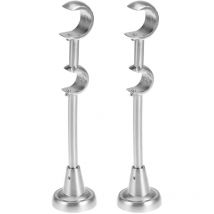 Support de tringle à rideau 2 pièces 20 mm/25 mm Support de tringle à rideau double Support de tringle à rideau Supports de tringle à rideau