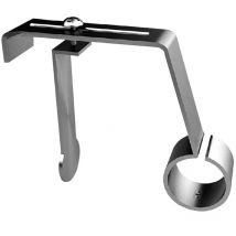 1 Support tringle rideau Ø20mm sans perçage coffret volet roulant Coloris - Nickel