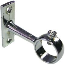 Support pour tube de penderie rond chromé Ø25MM Duval 52-0929-1256