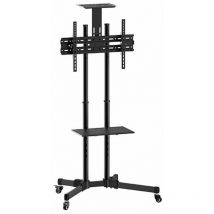 Tm Electron - TMSLC324 Stand Universal avec roulettes pour moniteurs ou téléviseurs led, oled, lcd, Plasma from 37' to 70', max. 50Kg, vesa 600X400