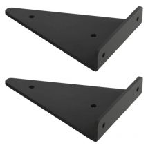 Support D'étagère en Triangle en Métal Flottant,Equerre Etagere Mural Aveugles Dissimulés,Chambre à Coucher Salon Bain Bricolage Décoration Support,2
