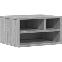 Support d'imprimante sonoma gris 40x32x22,5cm bois d'ingénierie Vidaxl Gris