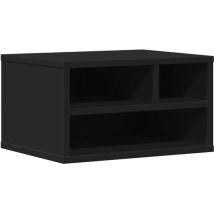 Support d'imprimante noir 40x32x22,5 cm bois d'ingénierie Vidaxl Black