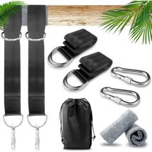 AGI - Support et fixation pour hamacSupport et fixation pour hamac, Fixation Hamac Charge Max 400kg avec Sac de Rangement, 2 Mousquetons et