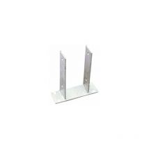 Support à Fixer Acier Galvanisé Gris, H.21 Cm x Section 90 x 90 Mm - Centrale Brico