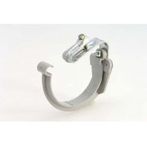 Girpi - Support monte sur patte de tuyau d'évacuation gris