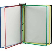 Tarifold - Support Mural 10 Pochettes Transparentes Couleurs Assorties - 414609