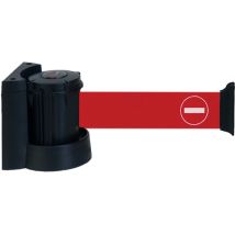 Enrouleur mural avec sangle Rouge avec logo sens interdit 3m x 50mm - 2032063