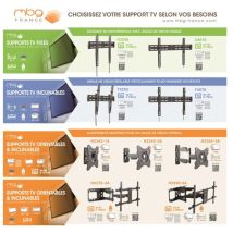 Mb Geroa - Support Tv Mbg H 2342/1 A - Noir