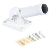 Ugreat - Support mural réglable en acier inoxydable pour mât de drapeau, base de manche à air avec vis