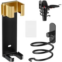 Support mural sans perçage pour fer à lisser, support compatible avec Dyson, pour brosse à lisser, fer à lisser