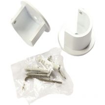 Secodir - 1 Paire de support naissance tringle ø20 Coloris - Blanc