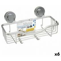 Support de rangement pour baignoire Confortime aluminium (6 pièces)