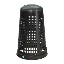 VAR - Support panier D525xH880mmPP couvercle noir gris pour sacs 120l
