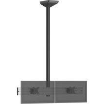Kimex - Support Tv Plafond Menu Board 2 Écrans 32'' - Hauteur 150 Cm