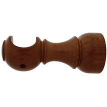 Offene glatte Holzstütze 20x 88 mm. Nussbaum