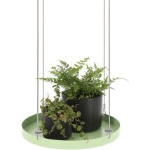 Esschert Design - Support à plantes rond à suspendre vert Diamètre de 24 cm