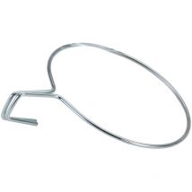 Support jardinière balcon en acier zingué blanc - ø 20 cm