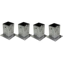 Winox - Support - Pied À Fixer Pour Poteau 7x7 Cm Lot De 4 Galvanisé À Chaud