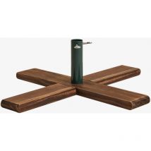 Support pour arbre de Noël en bois de pin et fer Beluvo Sklum