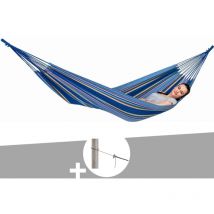 Amazonas - Hamac 1 place Tahiti océan en polycoton + Kit fixation Smartrope