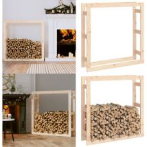 Vidaxl - Support pour bois de chauffage 100x25x100 cm Bois de pin - support de bois de chauffage - supports de bois de chauffage - Home & Living