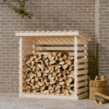 Design In - Support pour bois de chauffage 108x73x108 cm Bois de pin CFW47014