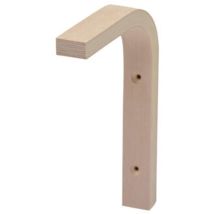 Equerre Décorative Hêtre Lamelles Multiplex 10x15cm