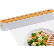 Distributeur de Film,Boîte de Découpe de Film Plastique, Rangement Papier Alu Et Film Alimentaire,Distributeur de Film Plastique avec